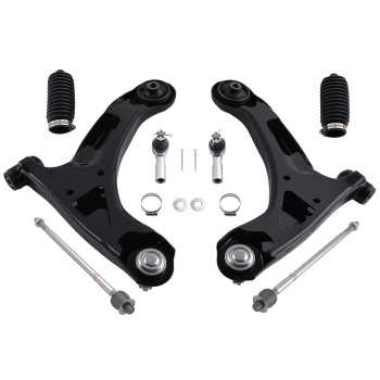 8PCFront Lower Control Arm Kit Tie Rod Ends compatible for Suzuki Grand Vitara 2006-2013