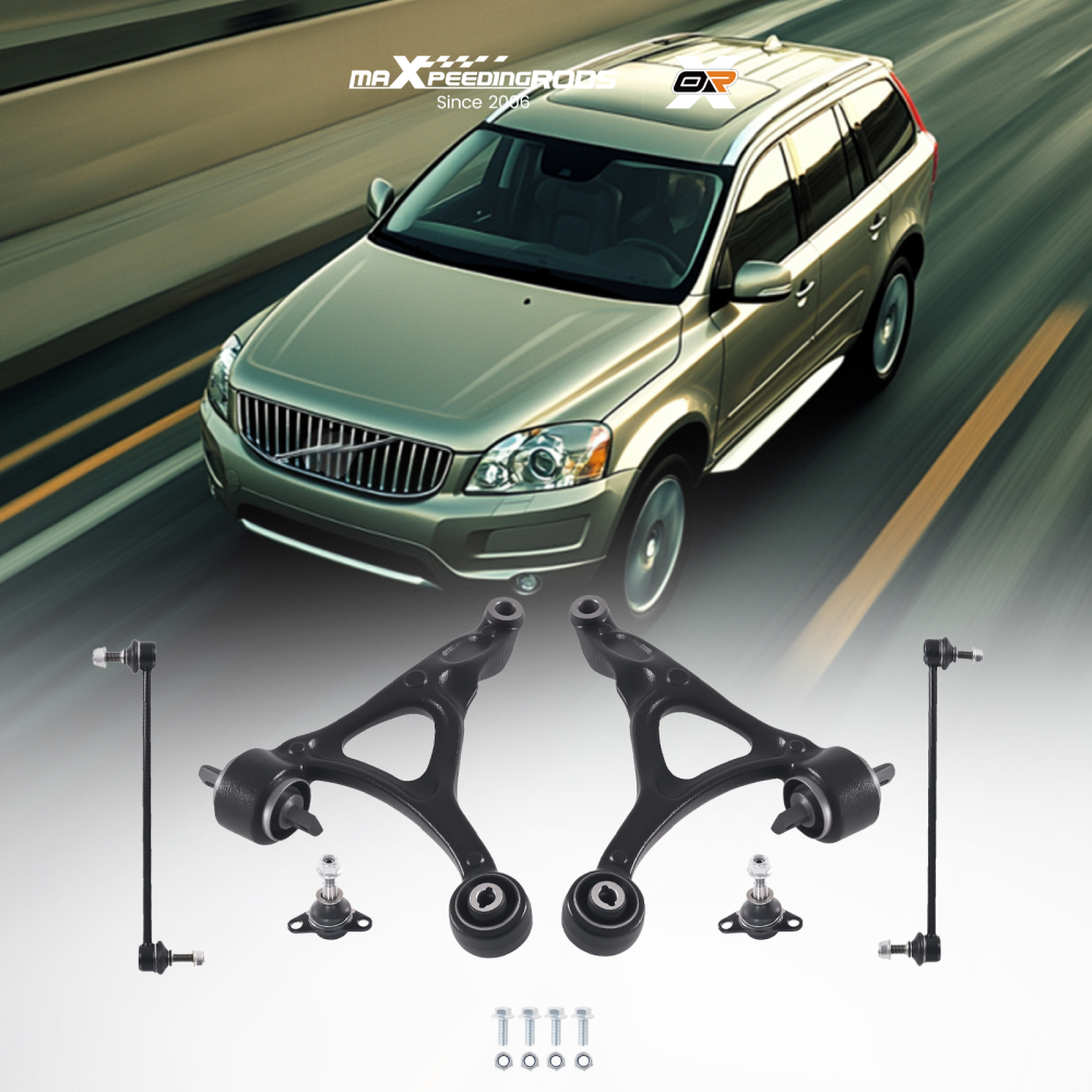 Front Lower Control Arms compatible for VOLVO XC90 2003-2014 Left Right Ball Joint Sway Bar