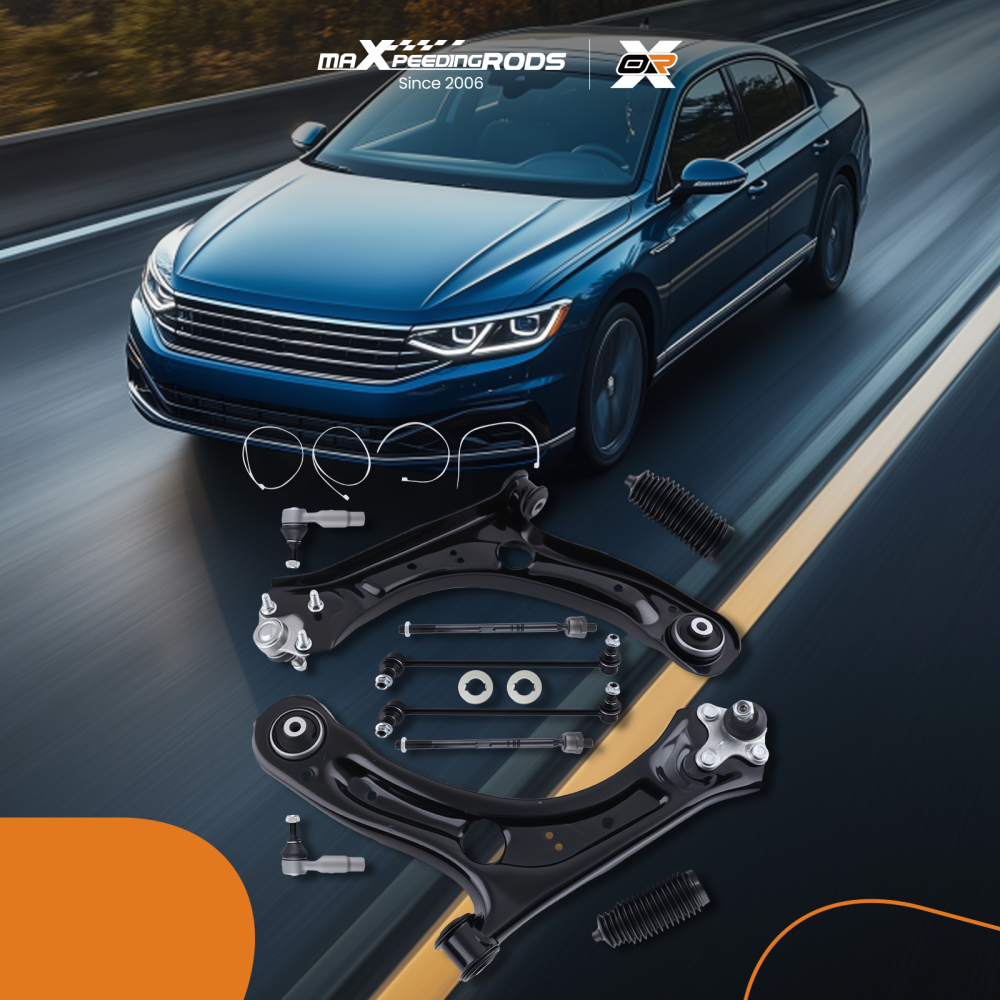 10Pc Front Suspension Kit Compatible for Volkswagen Beetle 2012–2019 & 2012–2022 Passat