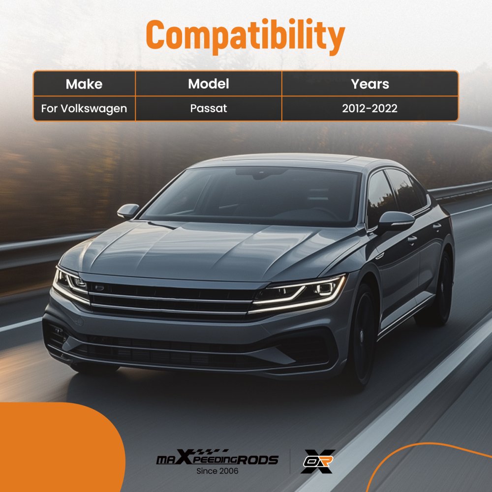 10Pc Front Suspension Kit Compatible for Volkswagen Beetle 2012–2019 & 2012–2022 Passat