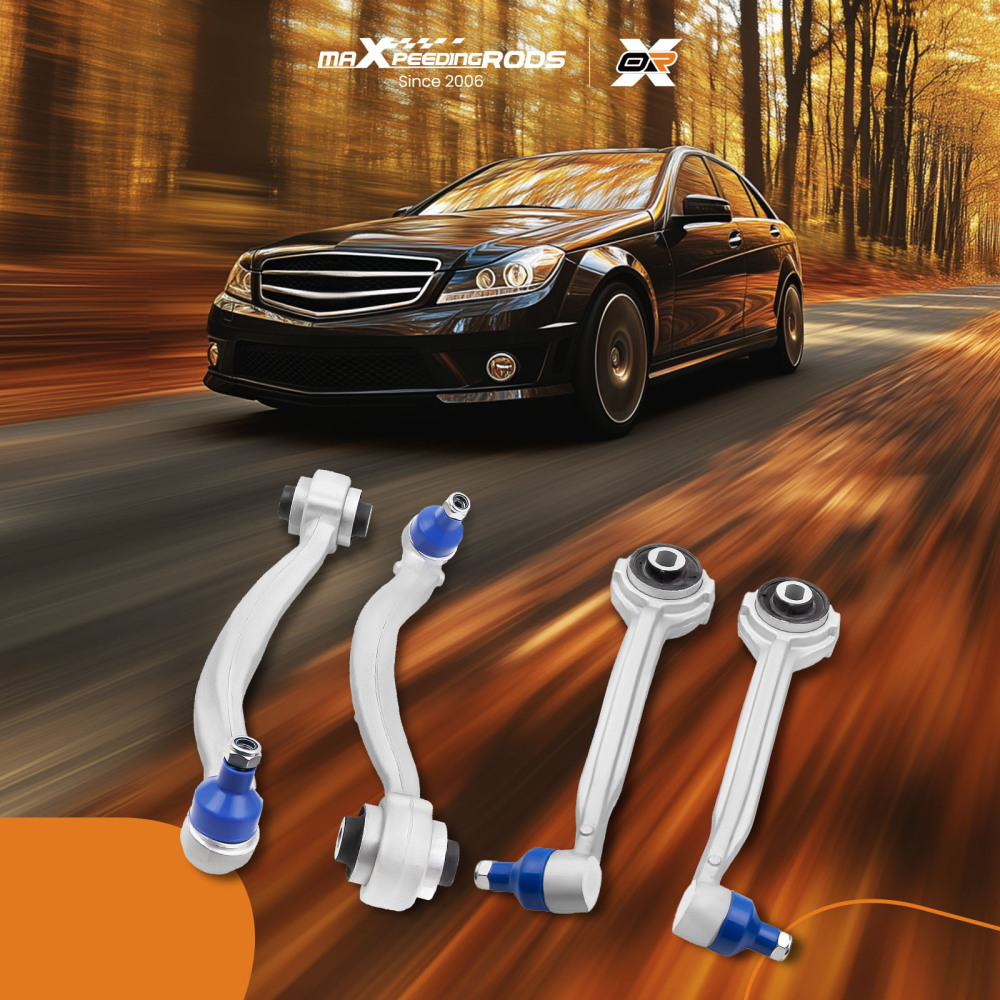 4 BRAS DE SUSPENSION + 2 ENSEMBLE DESSIEU CV AVANT compatible pour MERCEDES C204 W204 C207