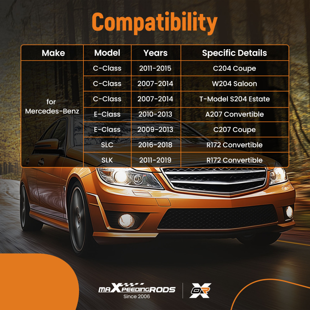 4 BRAS DE SUSPENSION + 2 ENSEMBLE DESSIEU CV AVANT compatible pour MERCEDES C204 W204 C207