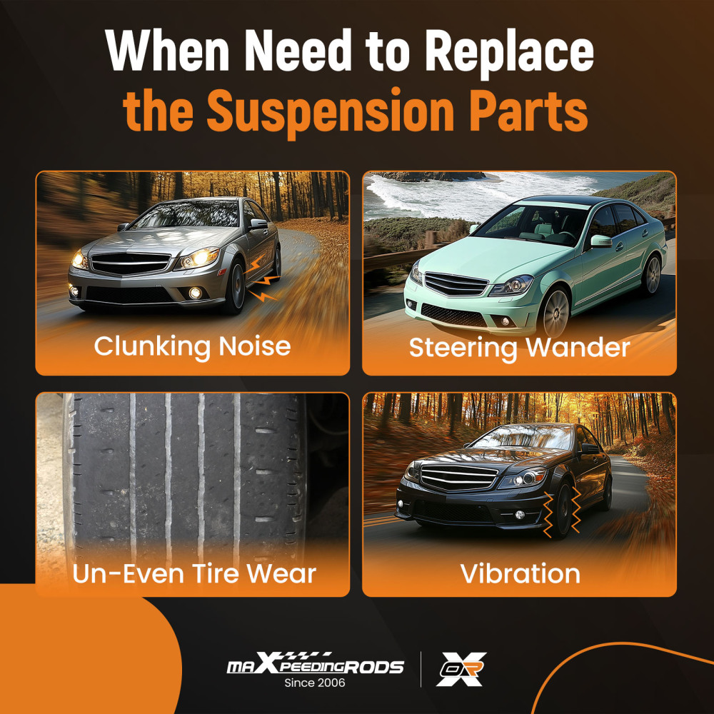 4 BRAS DE SUSPENSION + 2 ENSEMBLE DESSIEU CV AVANT compatible pour MERCEDES C204 W204 C207