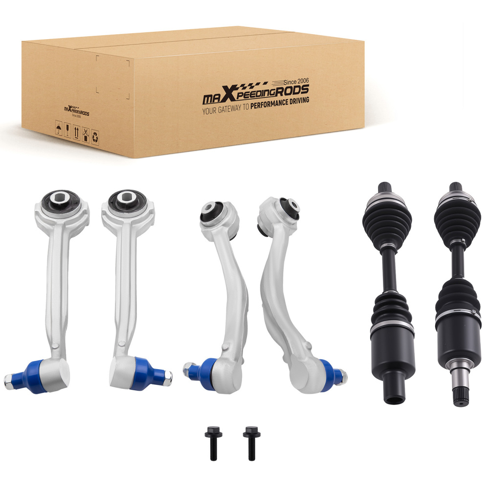 4 BRAS DE SUSPENSION + 2 ENSEMBLE DESSIEU CV AVANT compatible pour MERCEDES C204 W204 C207