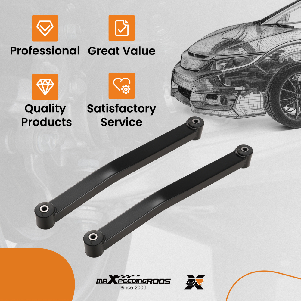 2pc Front Lower Control Arms for 2007 2008 2009 2010 -2017 2018 compatible for Jeep Wrangler JK