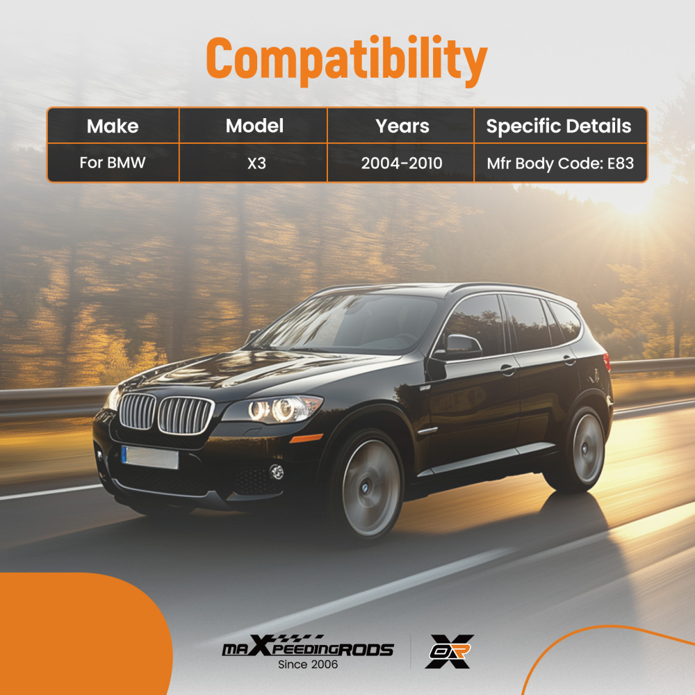 Front Lower Control Arm Assembly compatible for BMW X3 E83 2004-2010 MS10196 MS10197