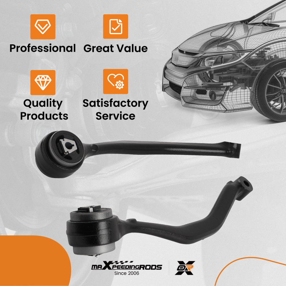 Front Lower Control Arm Assembly compatible for BMW X3 E83 2004-2010 MS10196 MS10197