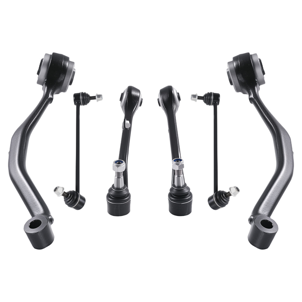 Front Lower Forward Rearward Control Arms Sway Bar Links for 2004 - 2010 compatible for BMW X3