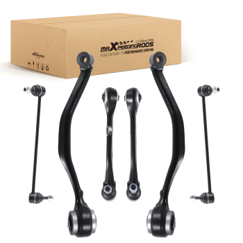 Front Lower Forward Rearward Control Arms Sway Bar Links for 2004 – 2010 compatible for BMW X3
