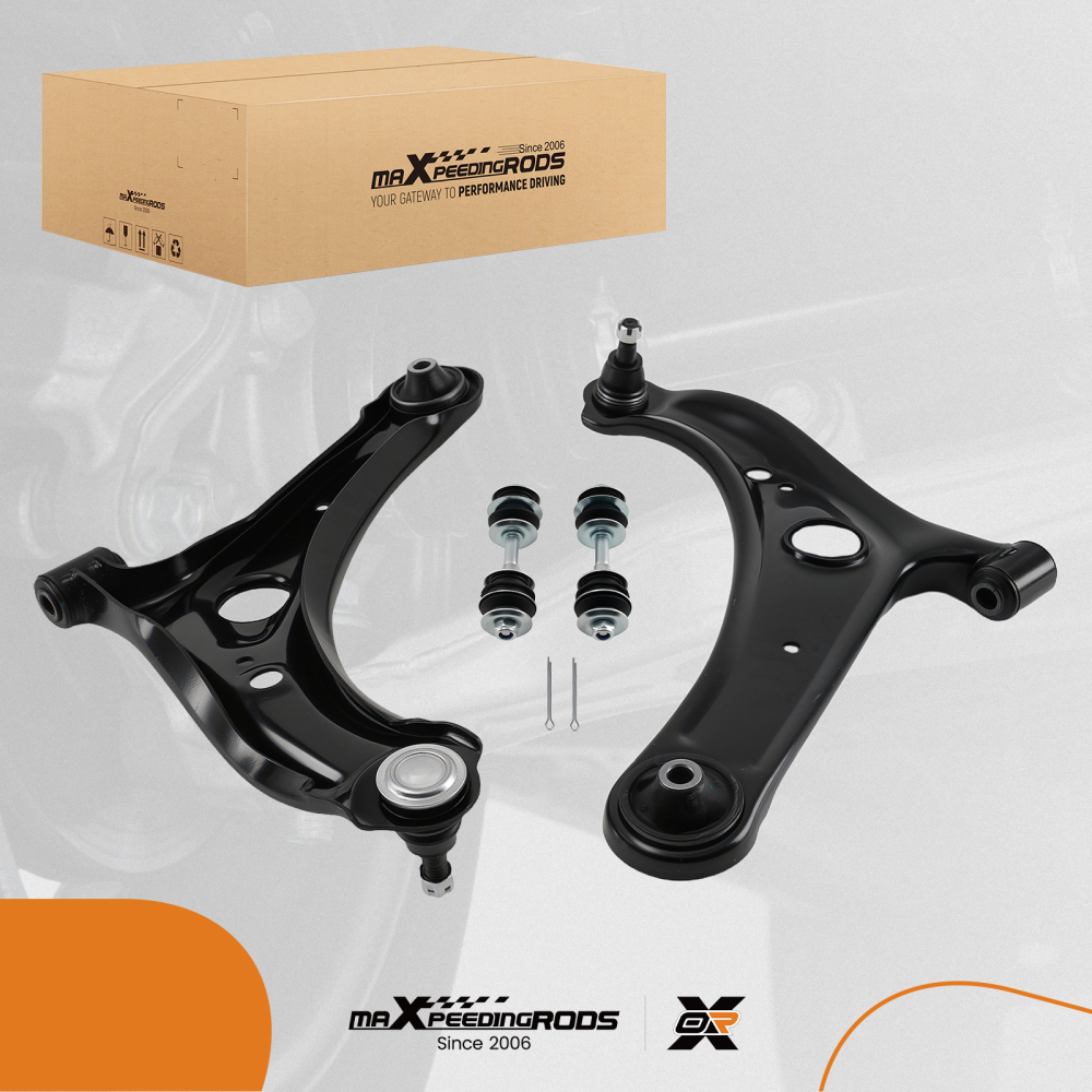 Front Lower Control Arms Set Stabilizer Sway Bar Link compatible for Scion xA xB 2004-2006