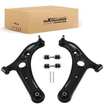 Front Lower Control Arms Set Stabilizer Sway Bar Link compatible for Scion xA xB 2004-2006