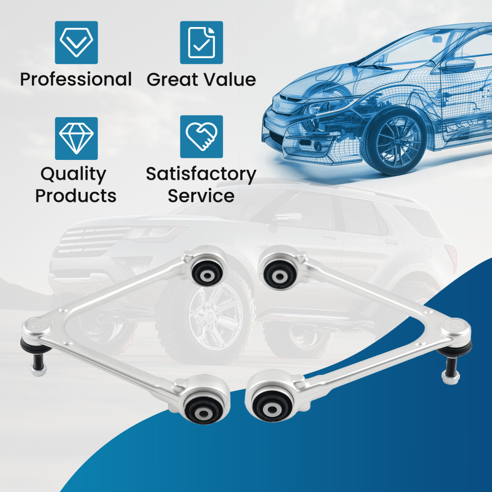 2x Left Right side Control Arm Front Upper compatible for Jaguar XJ 2011-2019 Aluminum