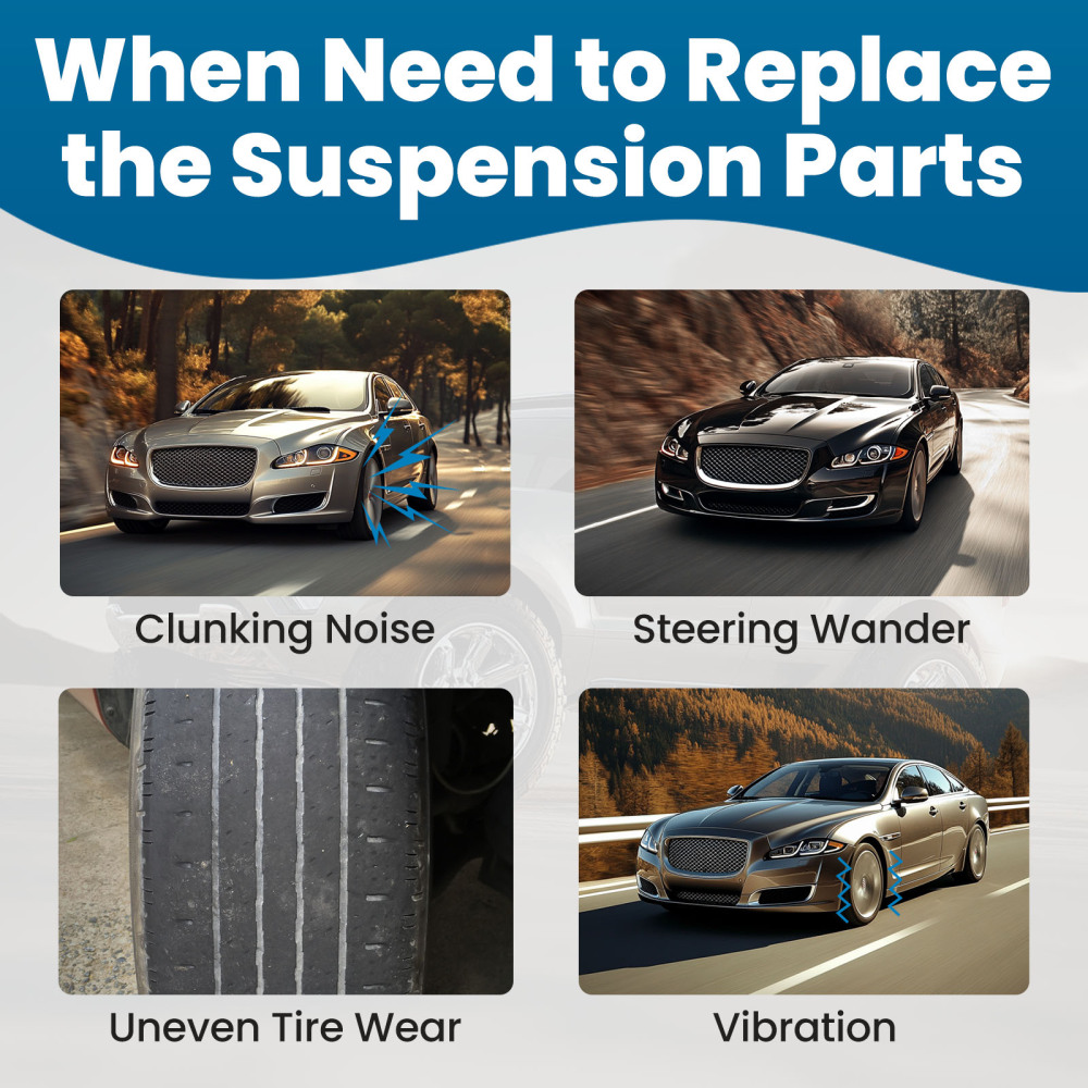 2x Left Right side Control Arm Front Upper compatible for Jaguar XJ 2011-2019 Aluminum