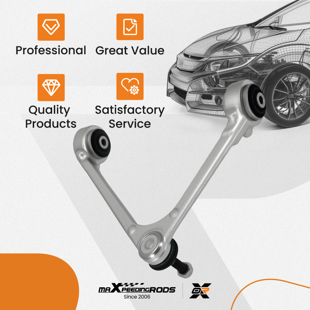 Control Arm Front Upper Left compatible for Jaguar XJ XJR 2011-2019 AW933091AB 524-521