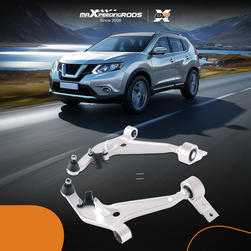 Control Arm Assembly Front Lower compatible for Nissan X-Trail 2.2 dCi 01-13 LH RH