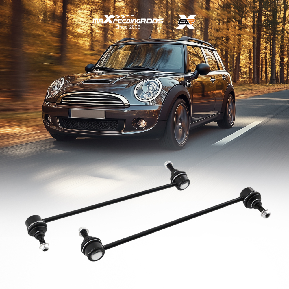 2PC FRONT ROLL BAR DROP LINK STABILISER compatible for MINI R50 R52 R53 R55 R56 R57 R58 R59