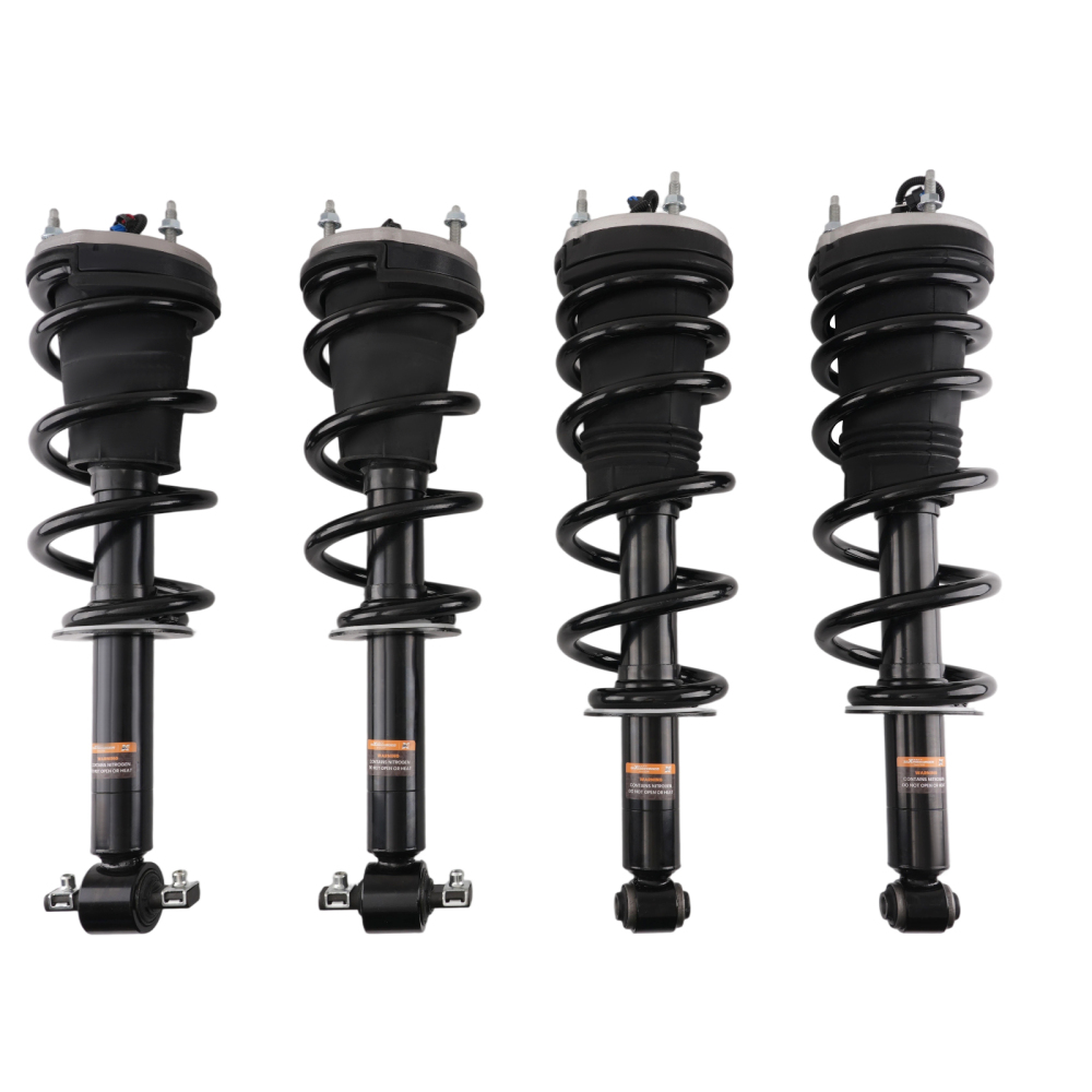 4x Front Rear Shock Struts Magnetic For 21-24 compatible for Escalade Chevy Tahoe GMC Yukon XL