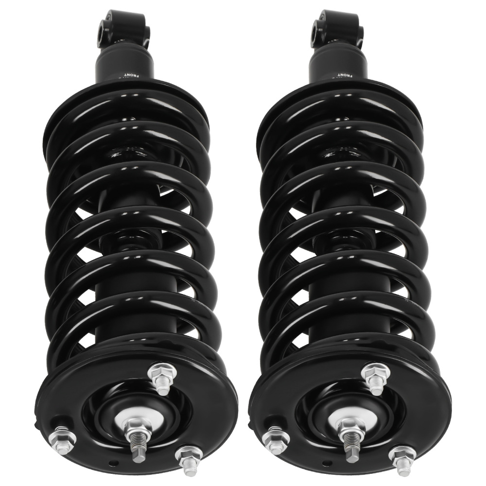 Front Strut w/ Coil Spring + Upper Lower Control Arms compatible for Nissan Titan 2004-2015