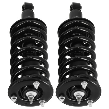 Front Strut w/ Coil Spring + Upper Lower Control Arms compatible for Nissan Titan 2004-2015