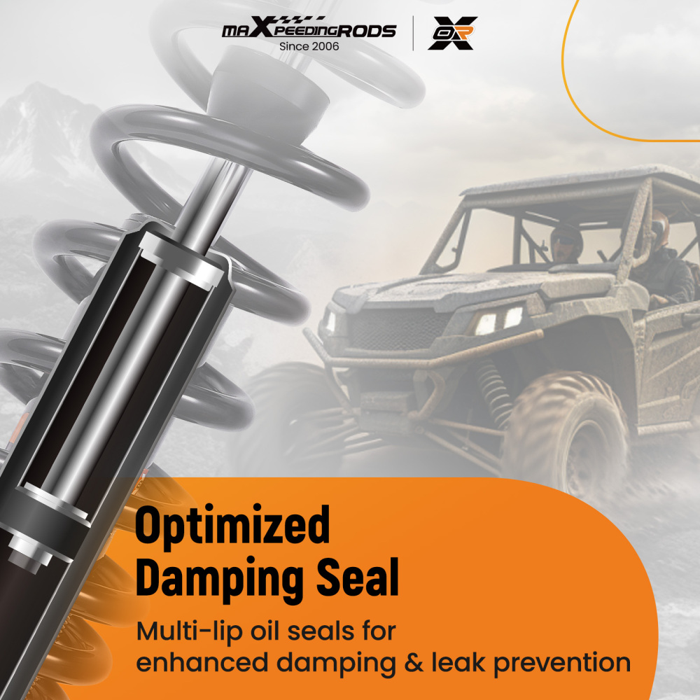 2x Rear Shocks Strut Absorber Kit compatible for Arctic Cat 400 TRV 2009-2014 450 2010-2012