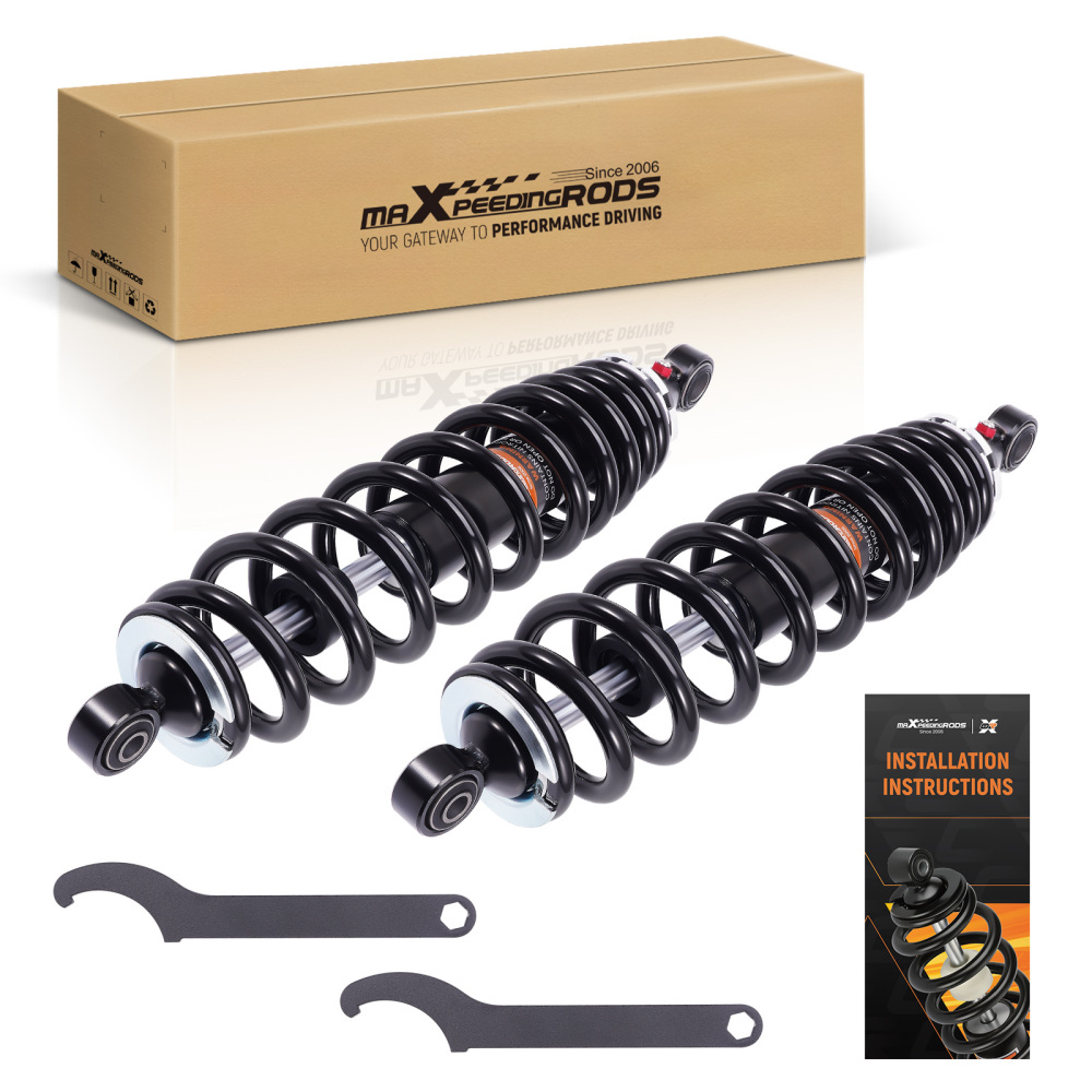 2x Rear Shocks Strut Absorber Kit compatible for Arctic Cat 400 TRV 2009-2014 450 2010-2012