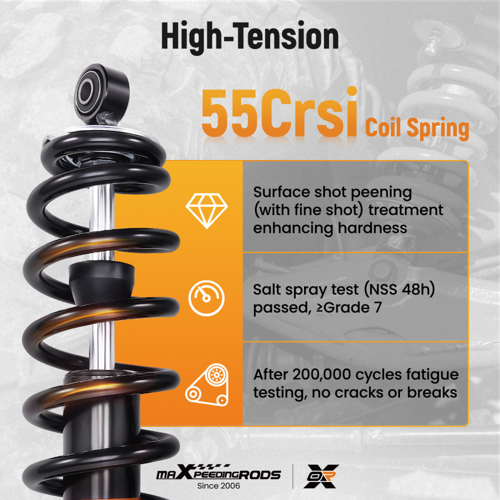 2x Rear Shocks Strut Absorber Kit compatible for Arctic Cat 400 TRV 2009-2014 450 2010-2012