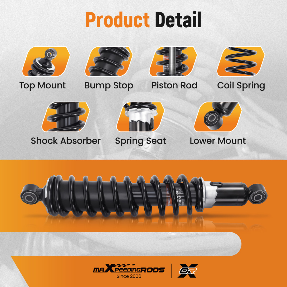 Full Set of Gas Shocks compatible for Honda Foreman 450 1998-2001 4x4 S/ES TRX450S