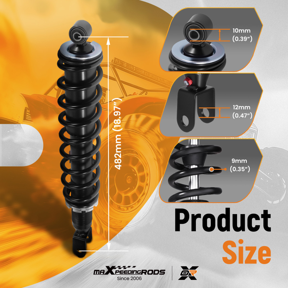 Rear Shock Strut Absorber Kit compatible for Honda Rancher 420 TRX420FA TRX420FE 2014-2023