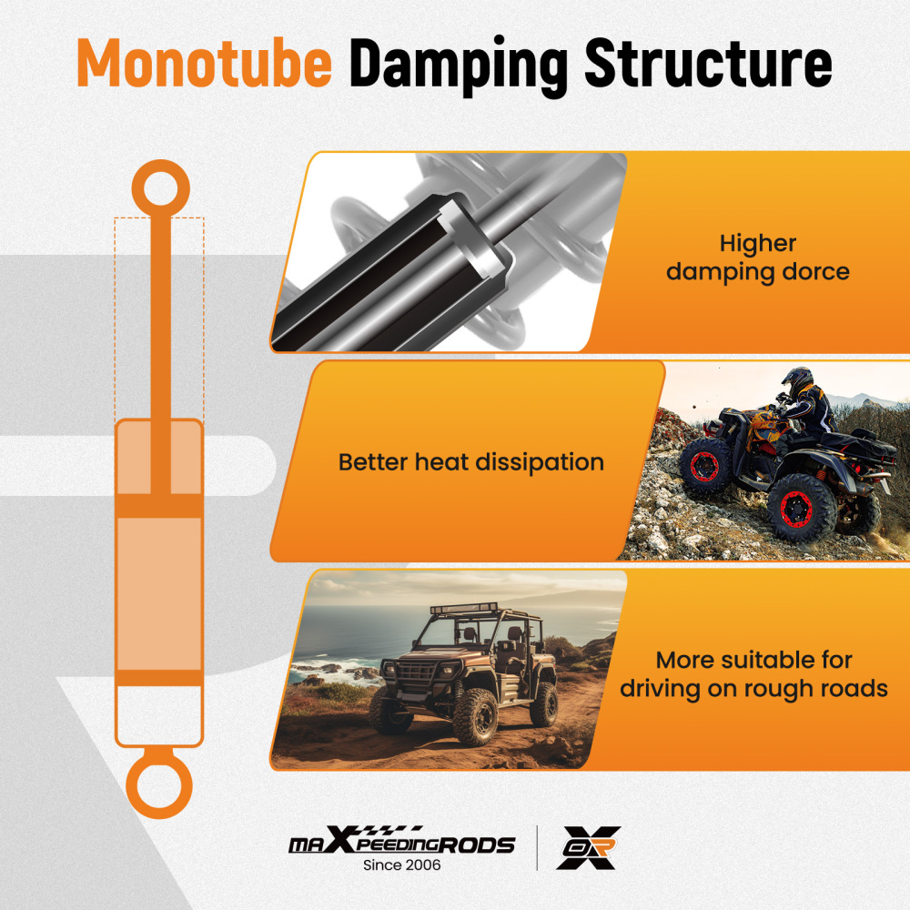 Rear Shock Strut Absorber Kit compatible for Honda Rancher 420 TRX420FA TRX420FE 2014-2023