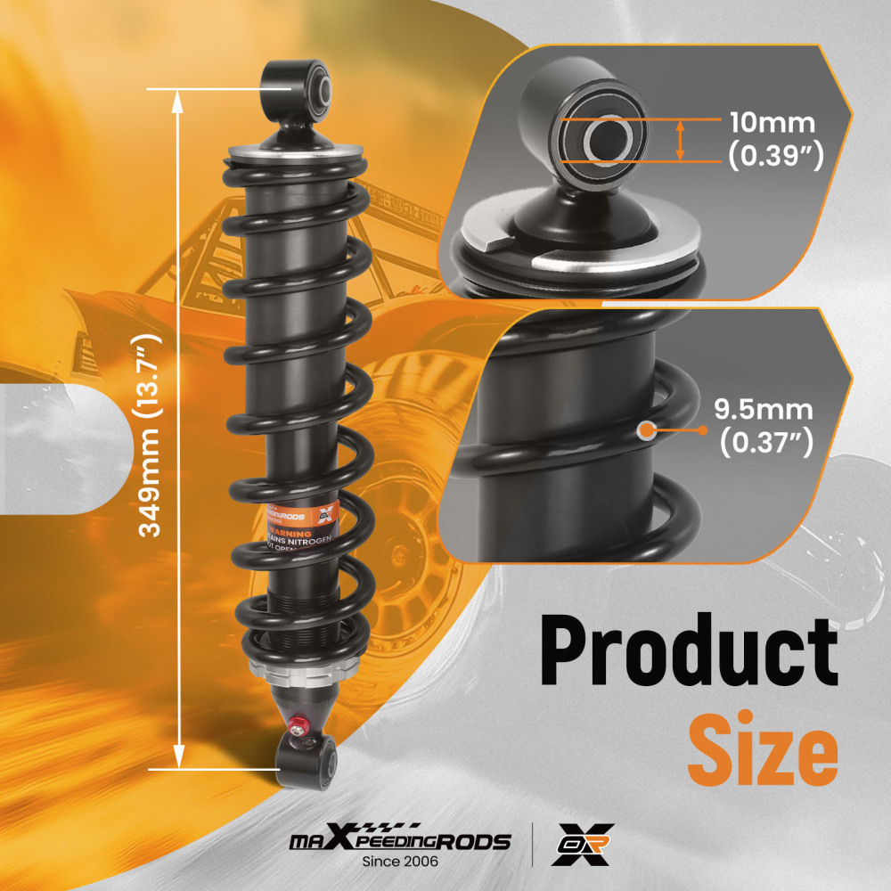 Rear Gas Shock Strut Absorber compatible for Kawasaki Brute Force 650 KVF650 2006-2013