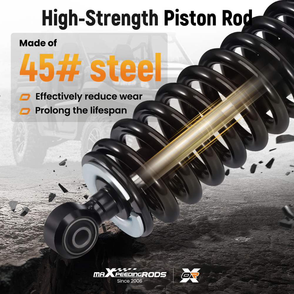 2x Rear Shocks Strut Absorber Kit compatible for Kawasaki Mule PRODX PRODXT 2016-2023