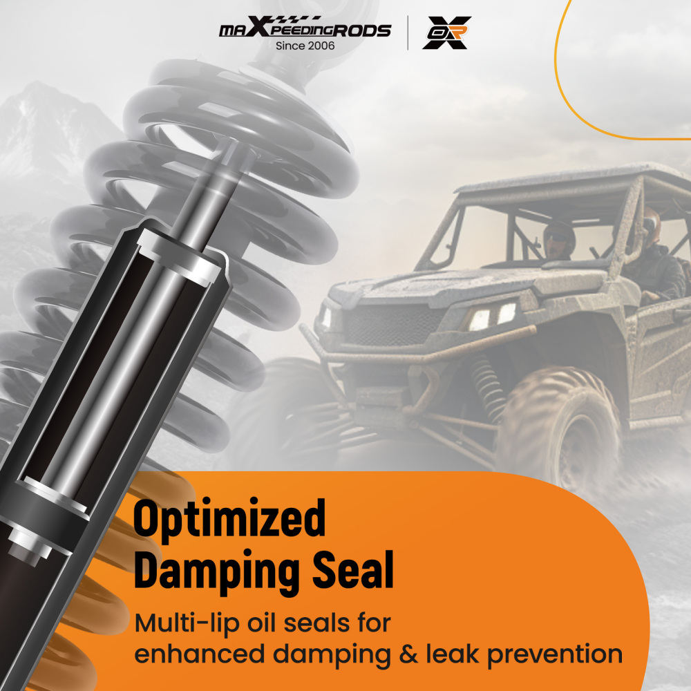 2x Rear Shocks Strut Absorber Kit compatible for Kawasaki Mule PRODX PRODXT 2016-2023