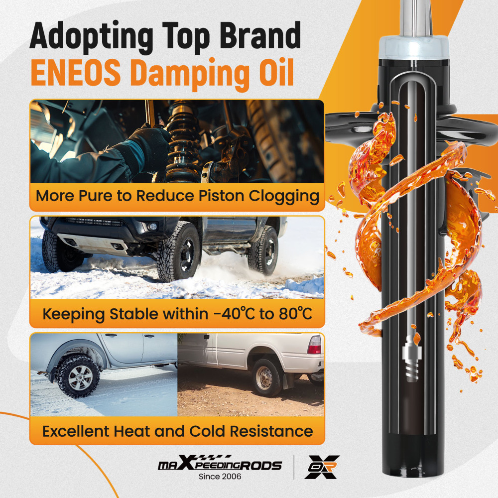 Front Shock Absorbers Pair compatible for VW GOLF VII 5G1, BQ1, BE1, BE2 2.0 TDI 2012-2020