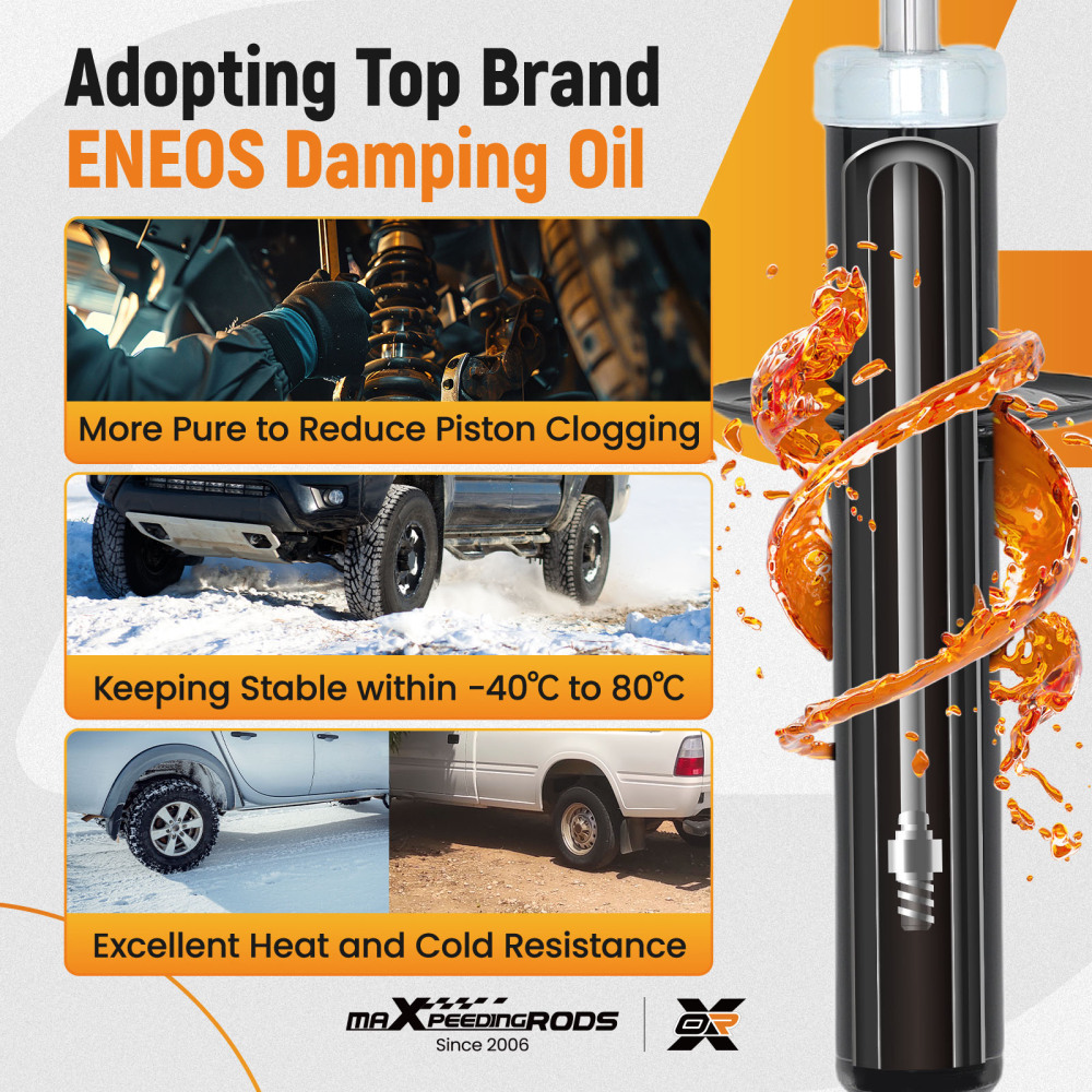 Front Shock Absorbers compatible for Audi A4 B6 B7 2000-2009 Shockers Dampers Kit Pair x2