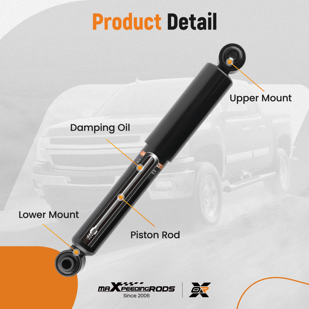 1 Pair Rear Shock Absorbers Assembly compatible for Chevrolet Compatible for Pontiac Compatible for Saturn 5779