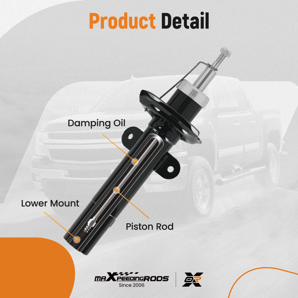 2x Shock Absorbers Front compatible for Jaguar X-Type I X400 2001-2009 334690 742025SP