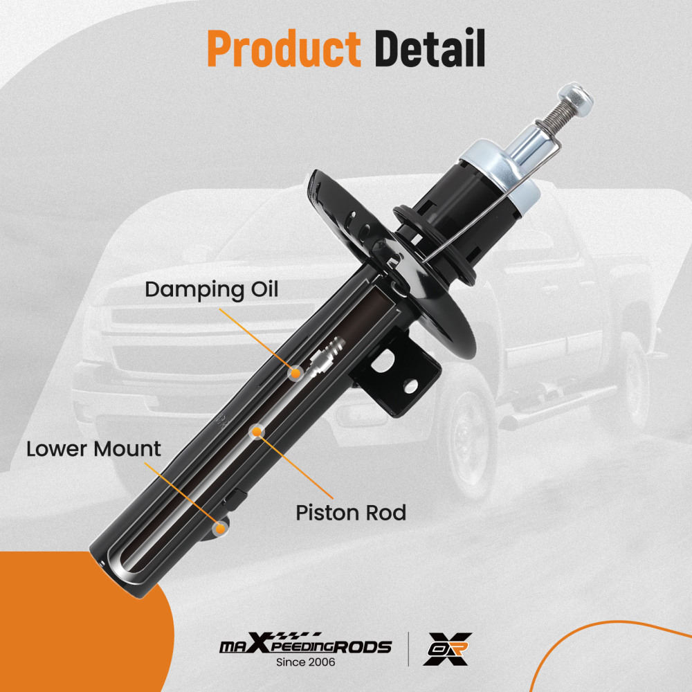 Pair Front Shocks Absorbers compatible for VW BORA (1J2) 98-05 1.9 TDI Left Right Shock