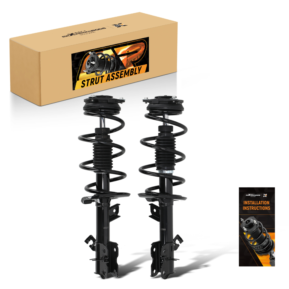 2pcs Front Left + Right Strut Spring compatible for Nissan Rogue compatible for FWD 2008-2012 172608