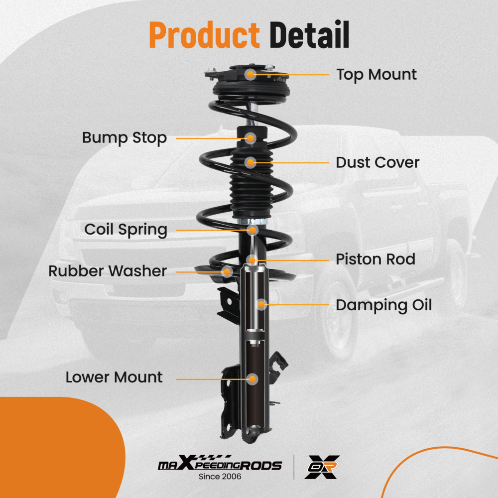 2pcs Front Left + Right Strut Spring compatible for Nissan Rogue compatible for FWD 2008-2012 172608