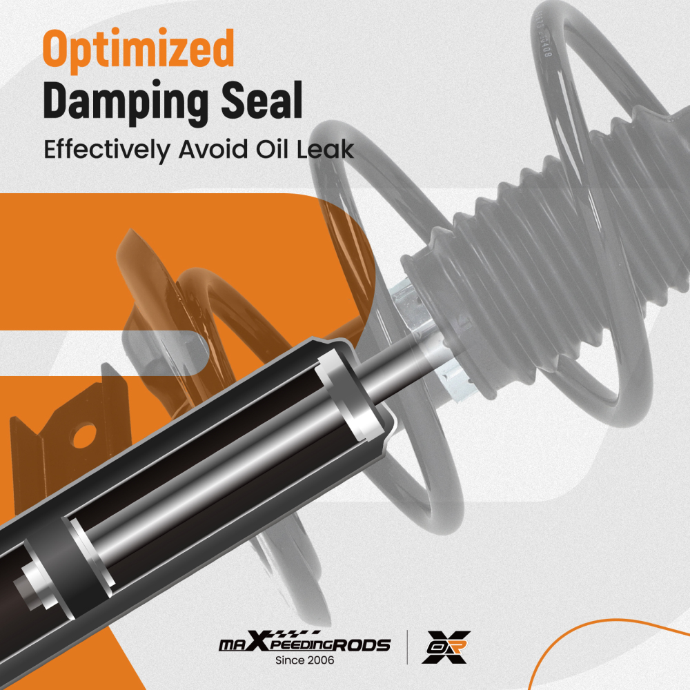 2pcs Front Left + Right Strut Spring compatible for Nissan Rogue compatible for FWD 2008-2012 172608