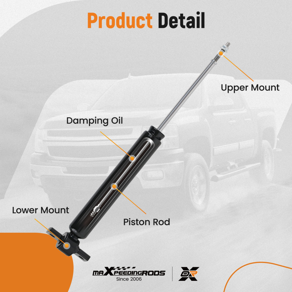 2x Rear Shock Absorber Assembly compatible for Ford Fusion 13-20 1.5L 2.0L 2.5L 2.7L