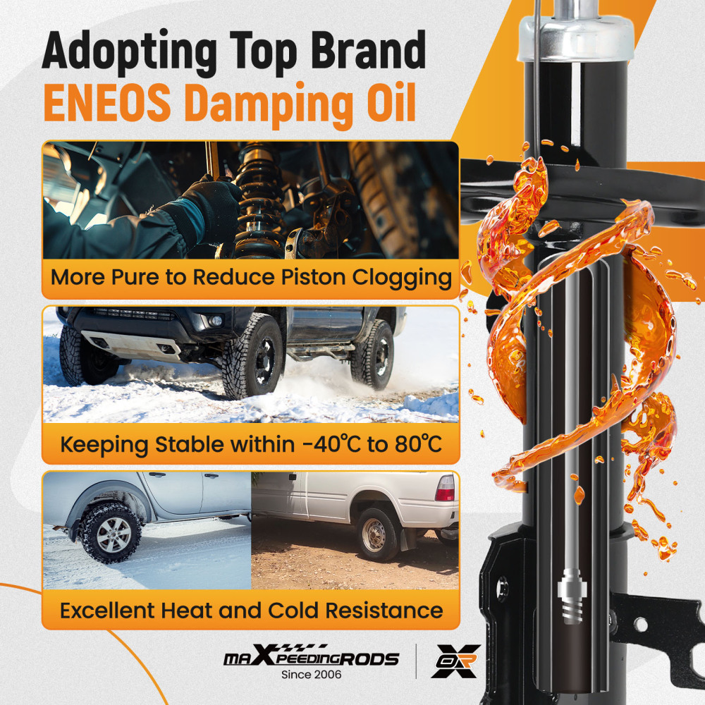 Front Shock Absorbers compatible for SAAB 9-3 ESTATE 1.9 TiD 2005-2015 Shocks Shockers Pair