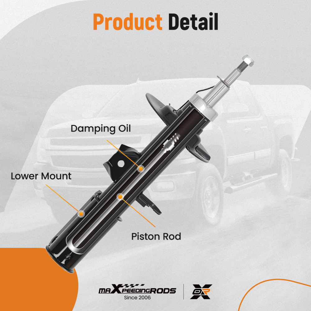 Front Left Right Shock Absorber compatible for BMW X5 E53 2000-2006 3.0d 4.4i 4.6is