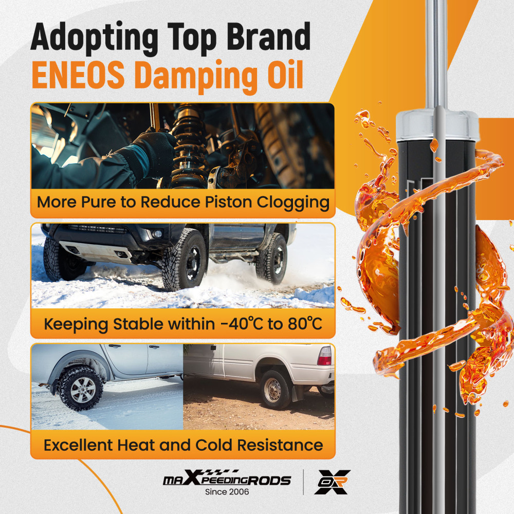 2x Shock Absorbers (Pair) Compatible for BMW X3 E83 3.0D Rear 04 to 11 Damper 344487