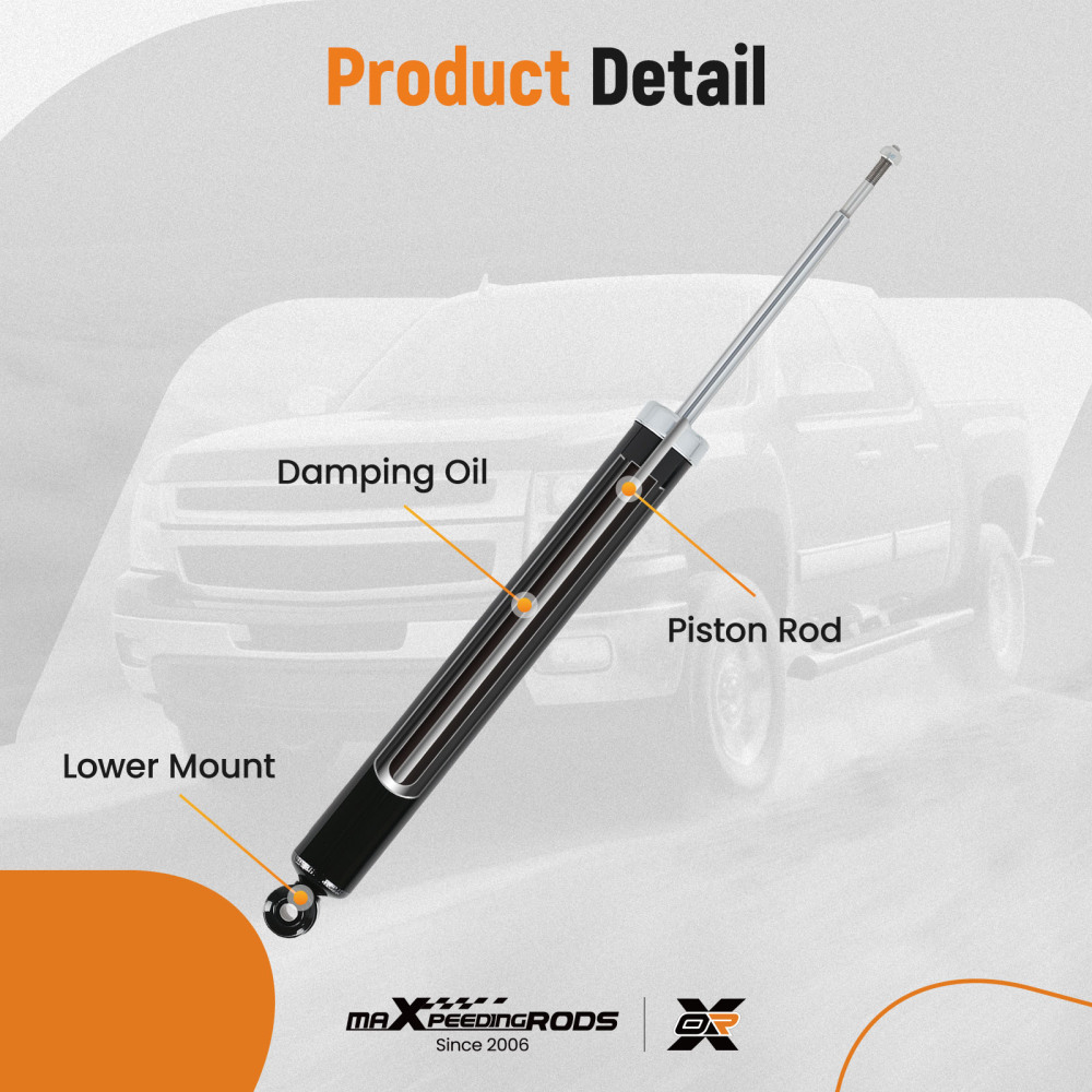 2x Shock Absorbers (Pair) Compatible for BMW X3 E83 3.0D Rear 04 to 11 Damper 344487