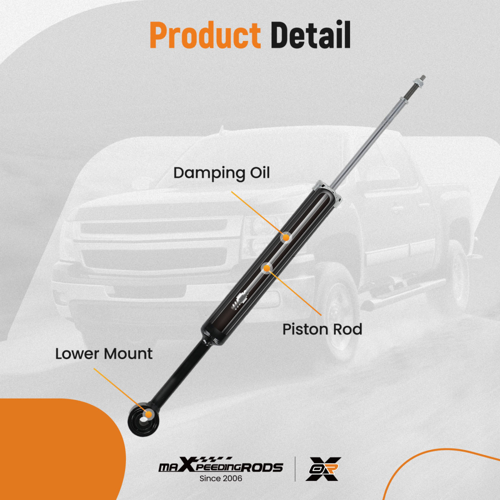 2x Rear Shock Absorber Assembly Left Right compatible for Jeep Cherokee 2014-2018