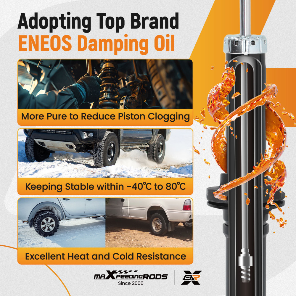 Front Pair Gas Shocks Absorbers Left Right Assembly For 2004-2009 compatible for Cadillac SRX