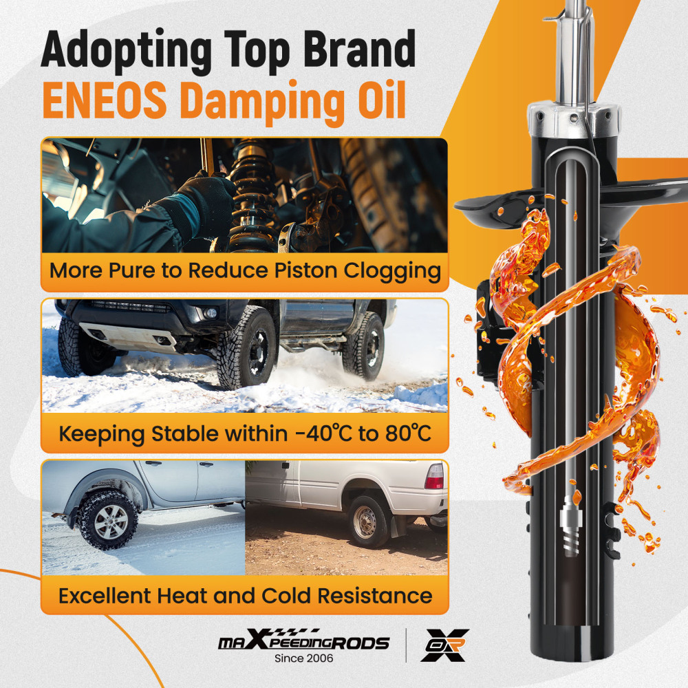 Pair Shock Absorber Front Left Right compatible for BMW X3 E83 2.0 2.5 3.0 2003-2011