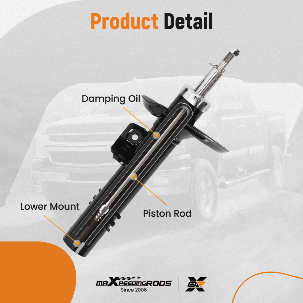 Pair Shock Absorber Front Left Right compatible for BMW X3 E83 2.0 2.5 3.0 2003-2011