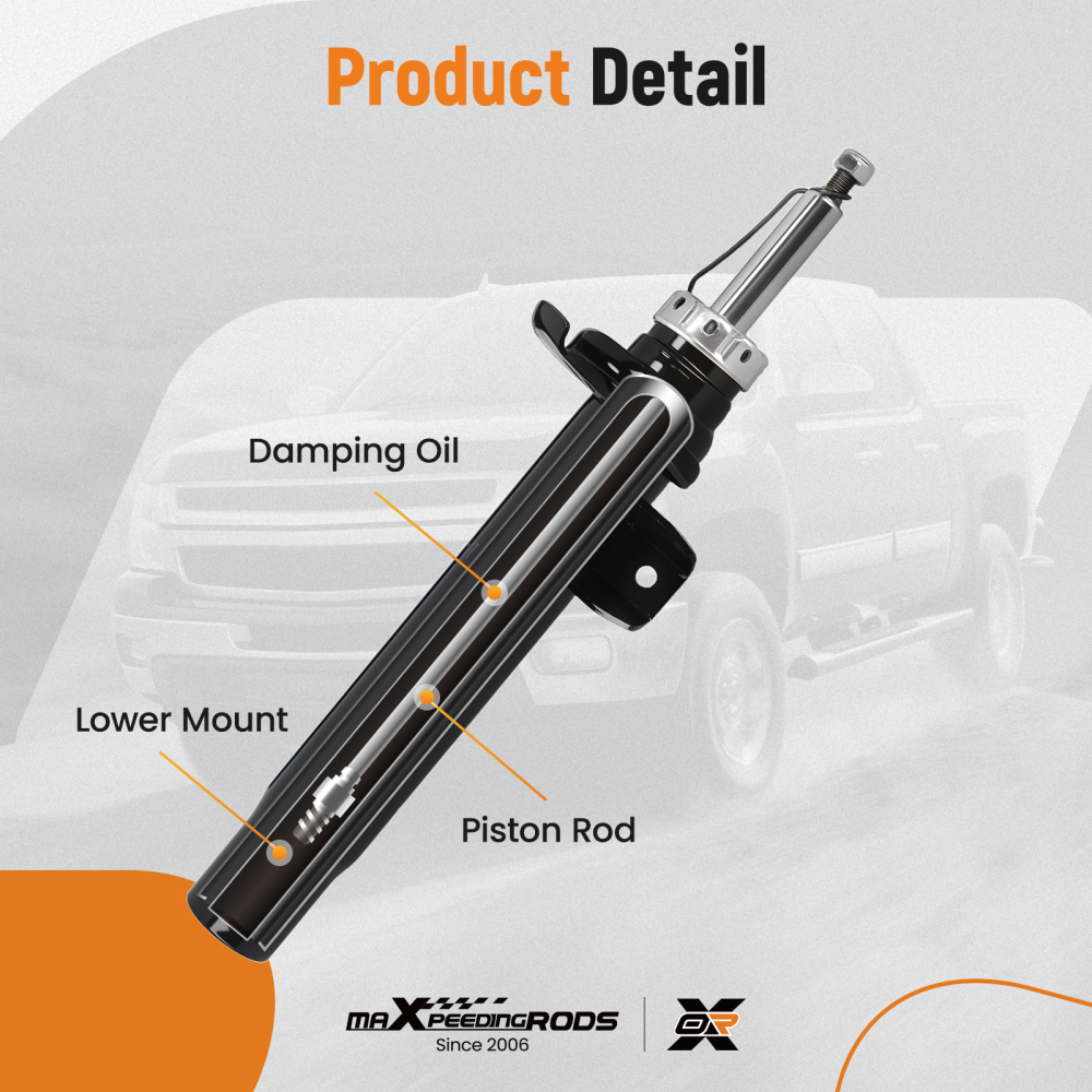 Front Shock Absorbers Shocks compatible for BMW 2 SERIES Coupe F22, F87 218 d 2015-2020